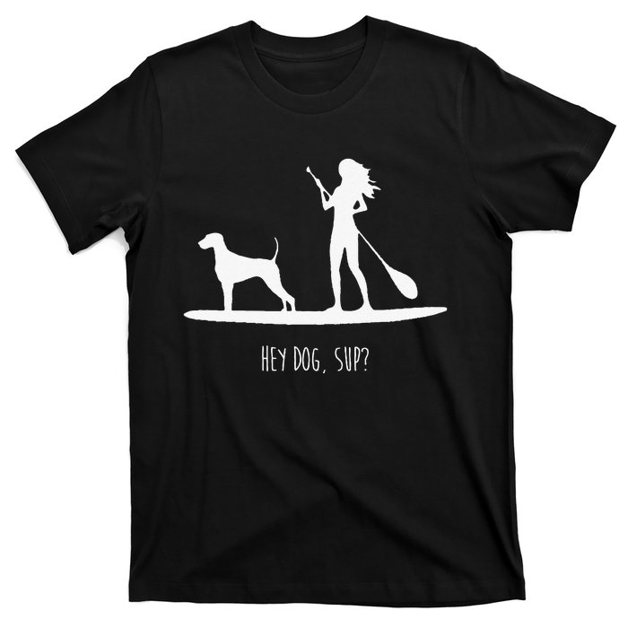 SUP Stand Up Paddle Board with Dog T-Shirt