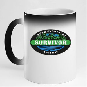 Survivor 11oz Black Color Changing Mug