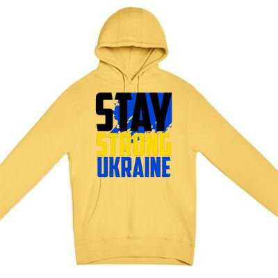 Stay Strong Ukraine Premium Pullover Hoodie