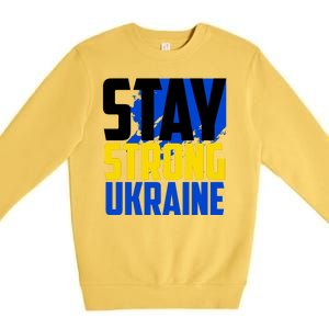 Stay Strong Ukraine Premium Crewneck Sweatshirt