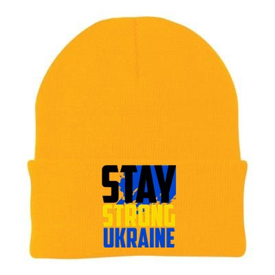 Stay Strong Ukraine Knit Cap Winter Beanie