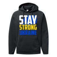 Stay Strong Ukraine Performance Fleece Hoodie