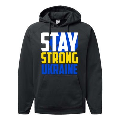 Stay Strong Ukraine Performance Fleece Hoodie