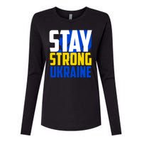 Stay Strong Ukraine Womens Cotton Relaxed Long Sleeve T-Shirt