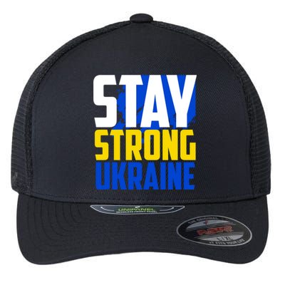 Stay Strong Ukraine Flexfit Unipanel Trucker Cap