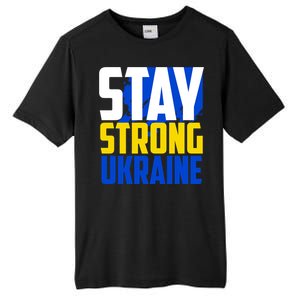 Stay Strong Ukraine Tall Fusion ChromaSoft Performance T-Shirt