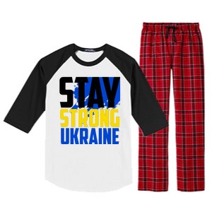 Stay Strong Ukraine Raglan Sleeve Pajama Set