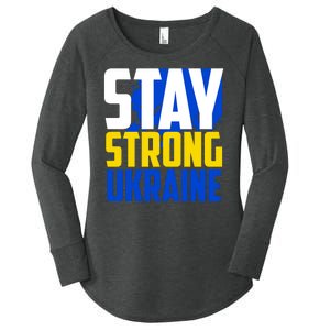 Stay Strong Ukraine Women's Perfect Tri Tunic Long Sleeve Shirt