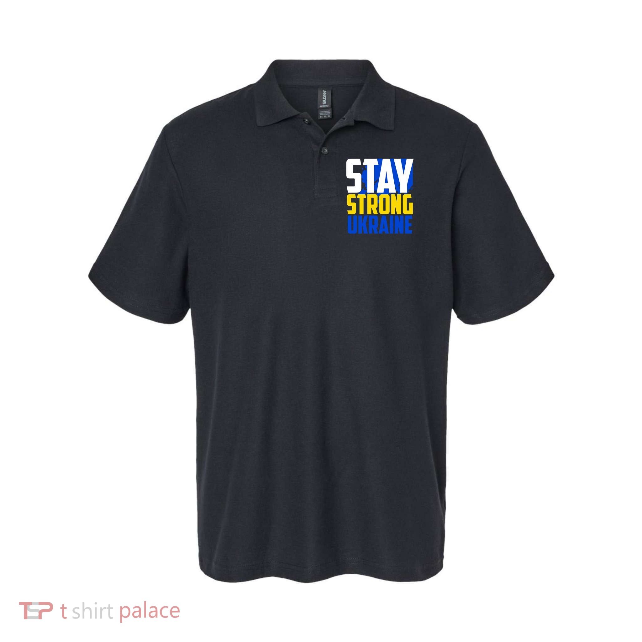 Stay Strong Ukraine Softstyle Adult Sport Polo