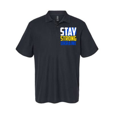 Stay Strong Ukraine Softstyle Adult Sport Polo