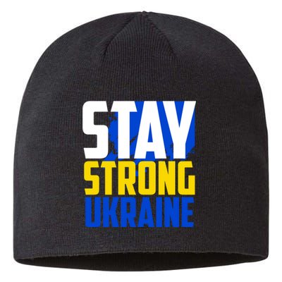 Stay Strong Ukraine Sustainable Beanie