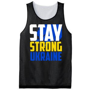 Stay Strong Ukraine Mesh Reversible Basketball Jersey Tank