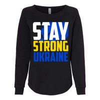 Stay Strong Ukraine Womens California Wash Sweatshirt