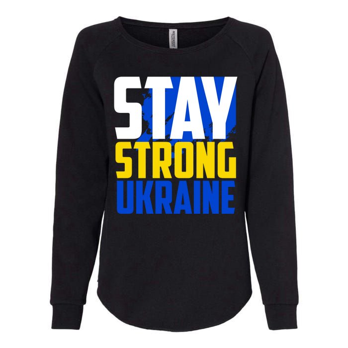 Stay Strong Ukraine Womens California Wash Sweatshirt