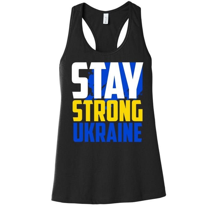 Stay Strong Ukraine Women's Racerback Tank