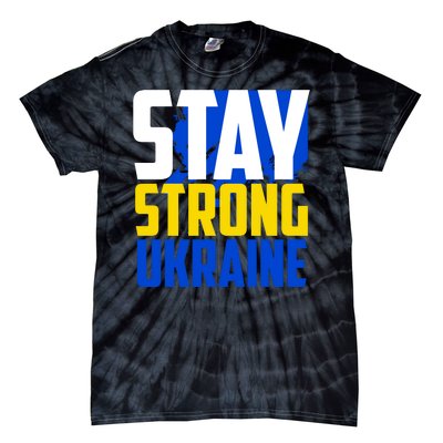 Stay Strong Ukraine Tie-Dye T-Shirt