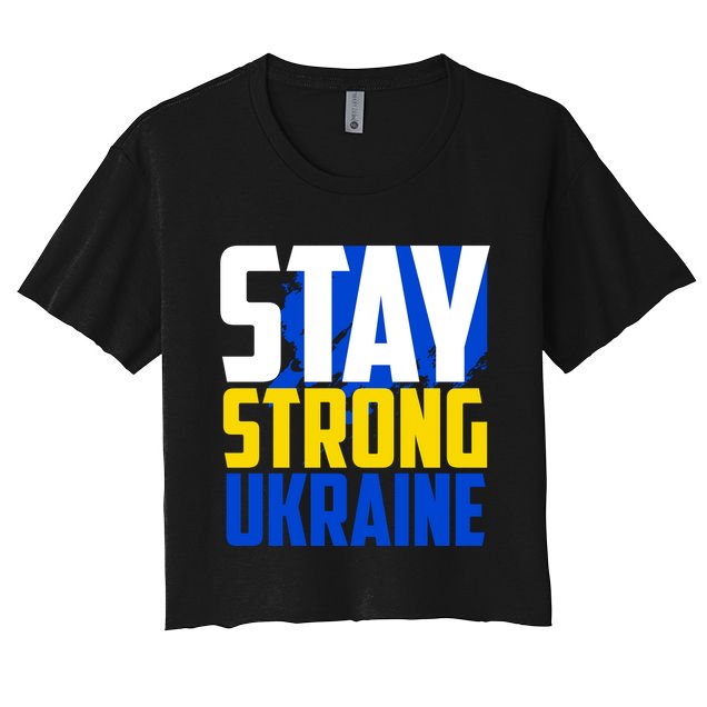 Stay Strong Ukraine Crop Top
