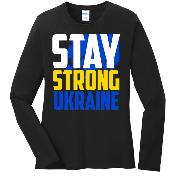 Stay Strong Ukraine Ladies Long Sleeve Shirt