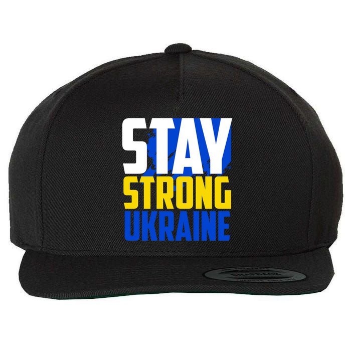 Stay Strong Ukraine Wool Snapback Cap