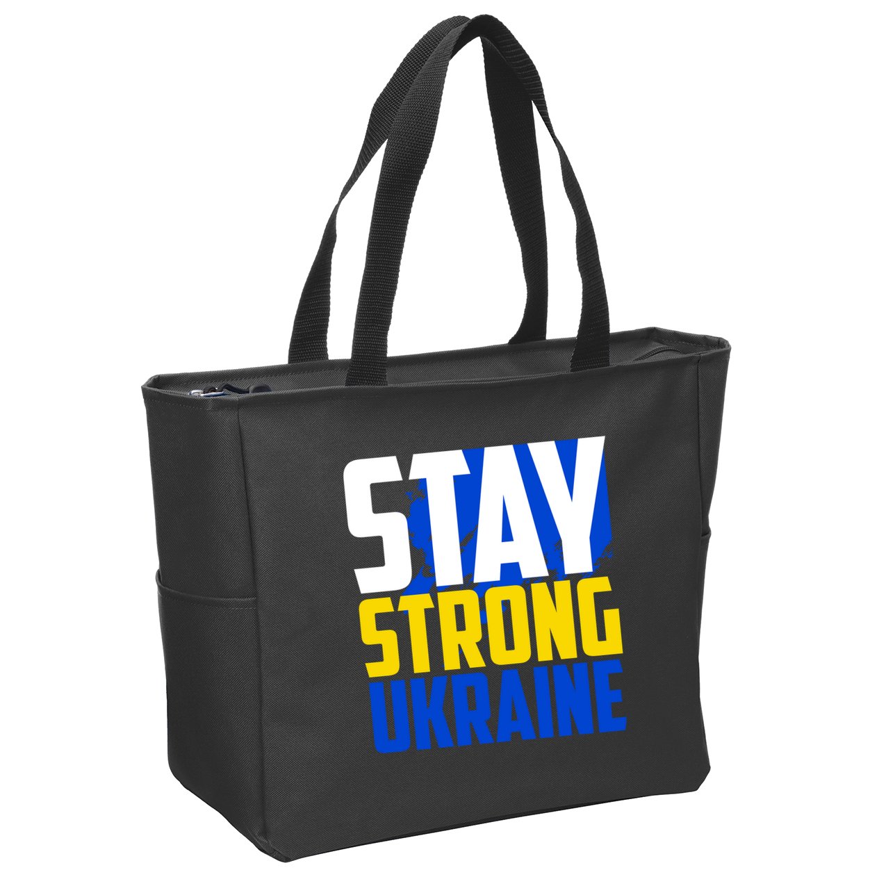 Stay Strong Ukraine Zip Tote Bag