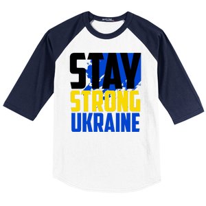 Stay Strong Ukraine Baseball Sleeve Shirt