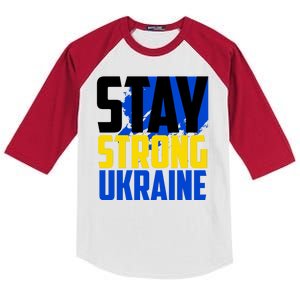 Stay Strong Ukraine Kids Colorblock Raglan Jersey