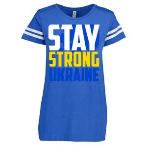 Stay Strong Ukraine Enza Ladies Jersey Football T-Shirt