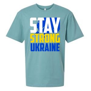 Stay Strong Ukraine Sueded Cloud Jersey T-Shirt