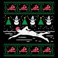 Swimmin Santa Ugly Christmas Sweater Sport Swim Swimmer Gift Mug