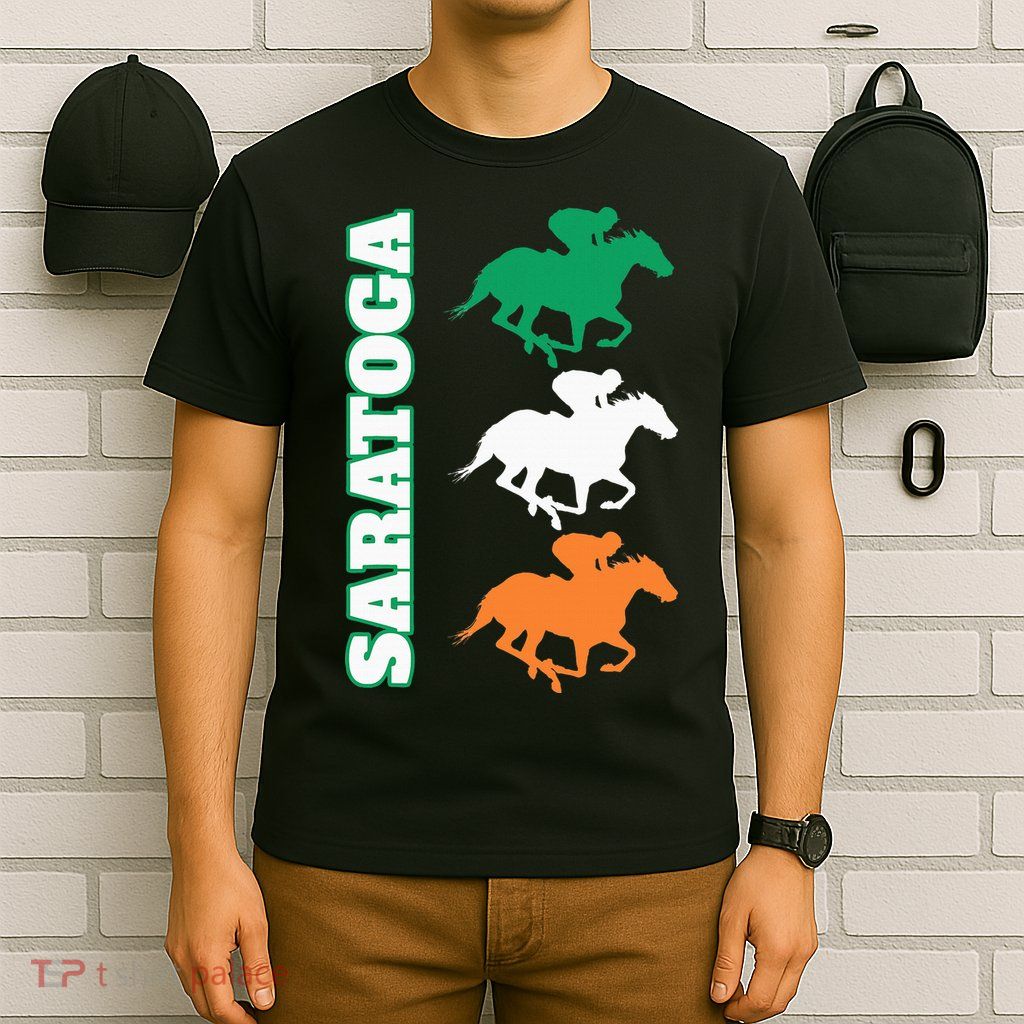 Saratoga Springs Upstate New York Horse Racing T-Shirt