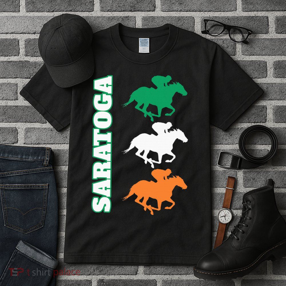 Saratoga Springs Upstate New York Horse Racing Tall T-Shirt
