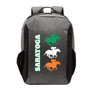Saratoga Springs Upstate New York Horse Racing Vector Backpack