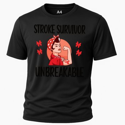 Stroke Survivor Unbreakable Stroke Warrior Gift Performance Shirt
