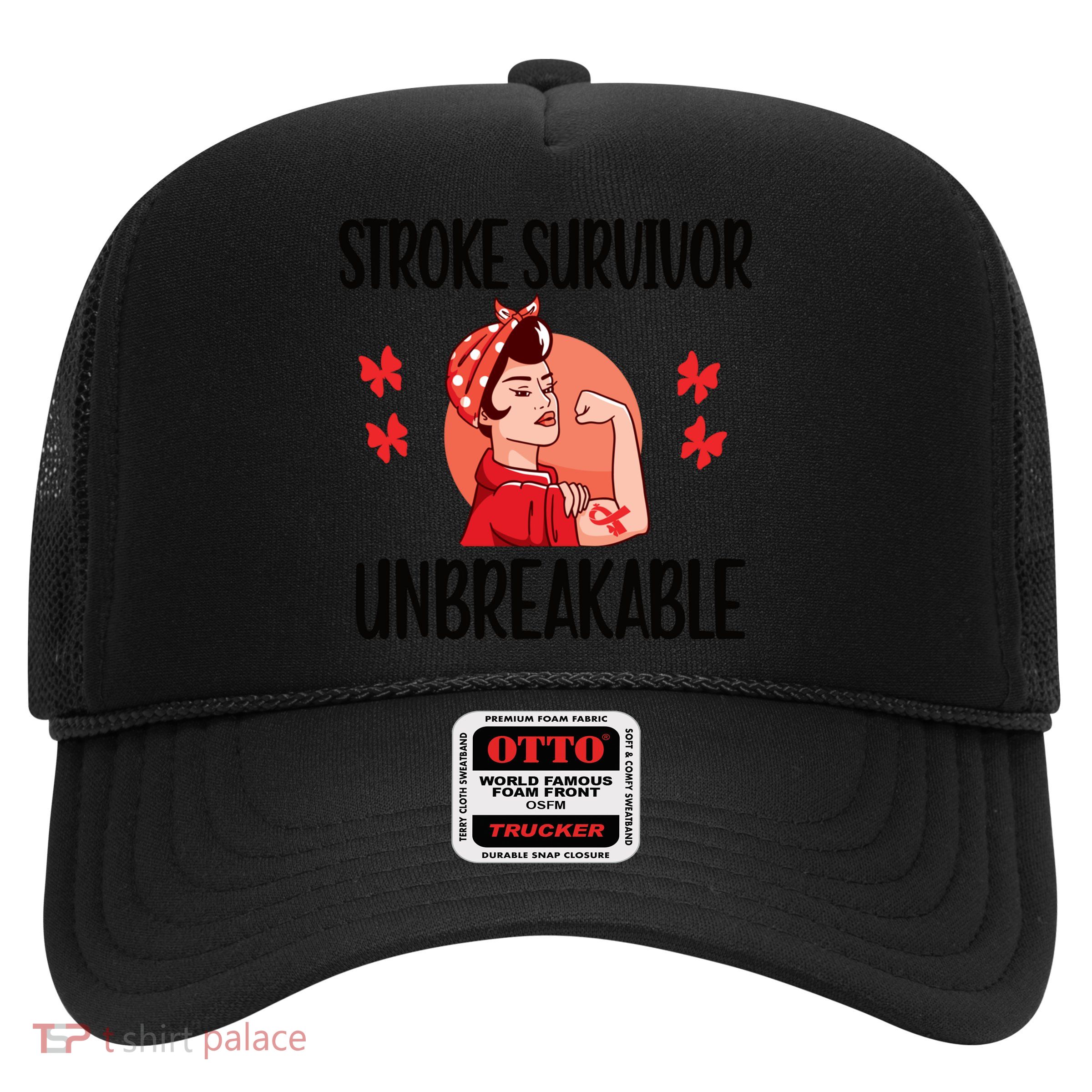 Stroke Survivor Unbreakable Stroke Warrior Gift Trucker Hat