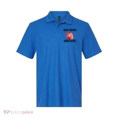 Stroke Survivor Unbreakable Stroke Warrior Gift Polo