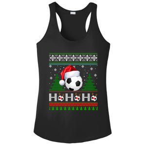 Santa Soccer Ugly Christmas Soccer Xmas Gift Ladies PosiCharge Competitor Racerback Tank