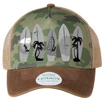 Surfing Surfboard Vintage Classic Retro Surfboarder Surfer Legacy Tie Dye Trucker Hat