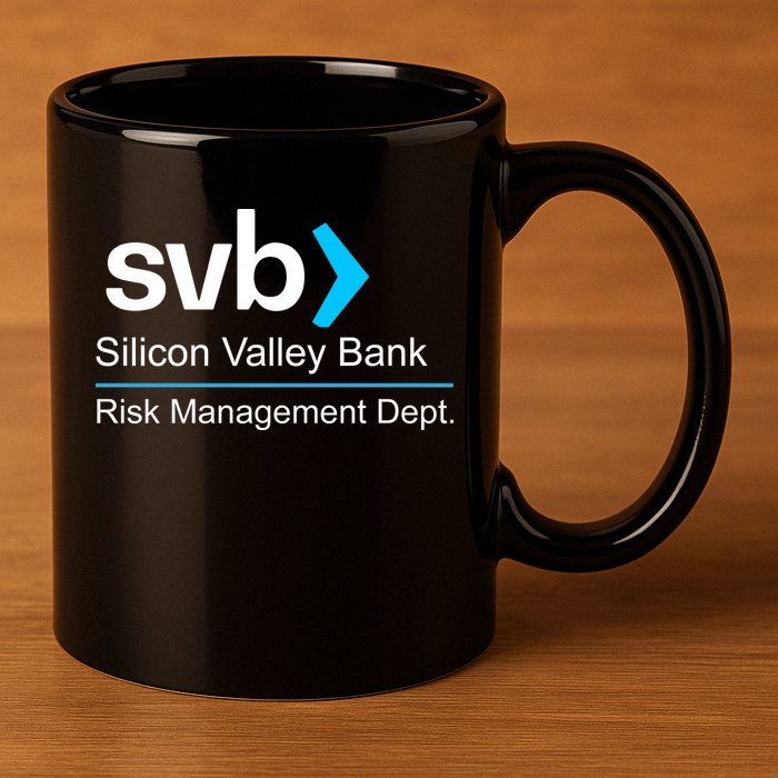 Svb Silicon Valley Bank Risk Management Dept 11oz C Handle Ceramic Mug