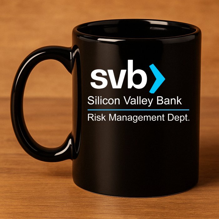 Svb Silicon Valley Bank Risk Management Dept 11oz C Handle Ceramic Mug