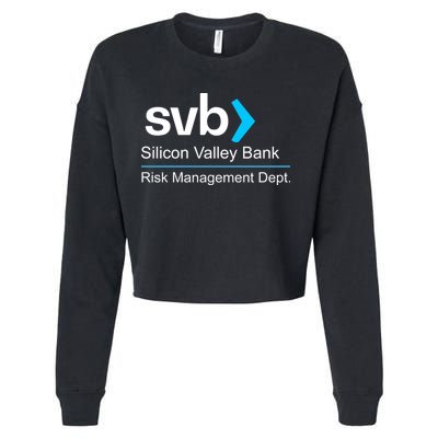 Svb Silicon Valley Bank Risk Management Dept Cropped Pullover Crew