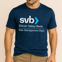 Svb Silicon Valley Bank Risk Management Dept Cooling Performance Crew T-Shirt
