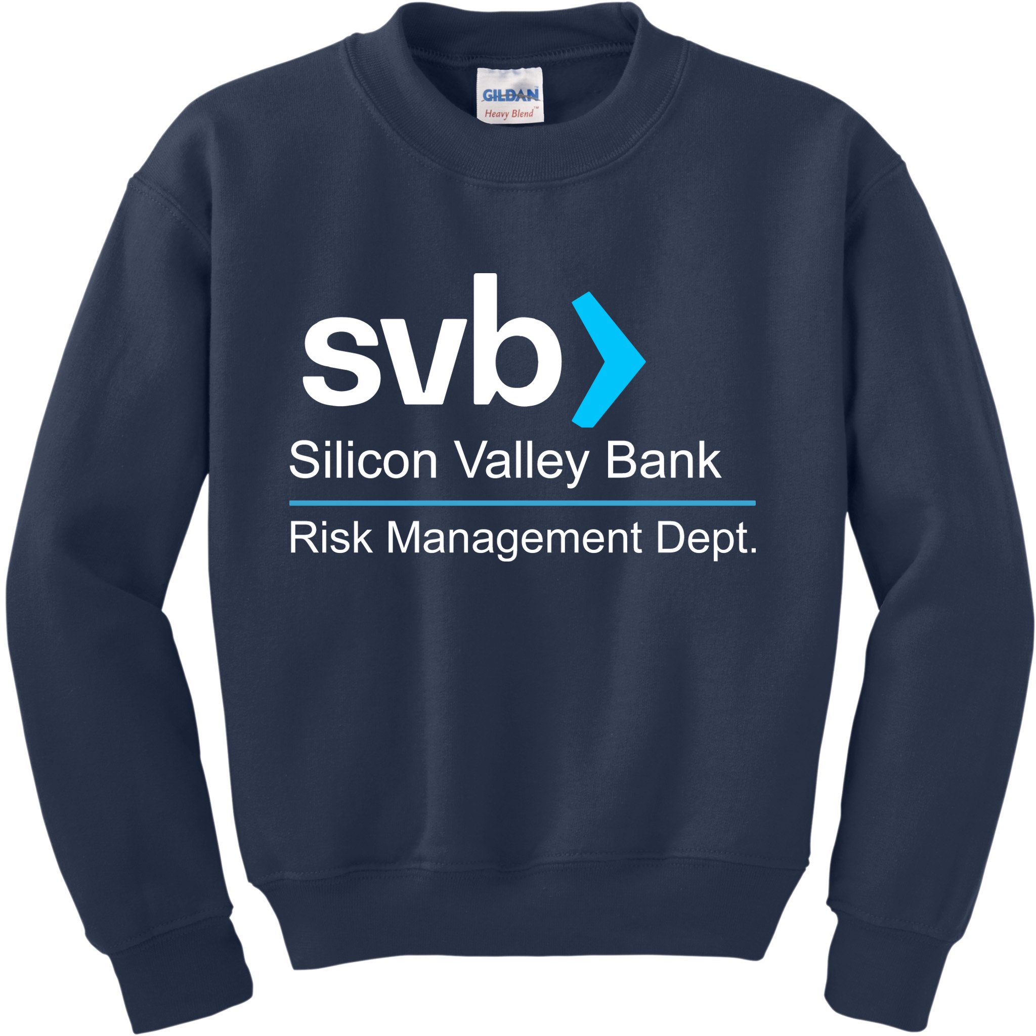 Svb Silicon Valley Bank Risk Management Dept Kids Sweatshirt