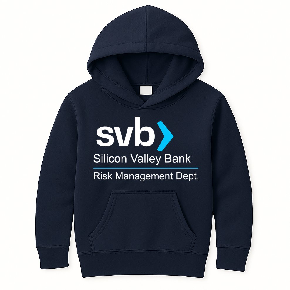 Svb Silicon Valley Bank Risk Management Dept Kids Hoodie