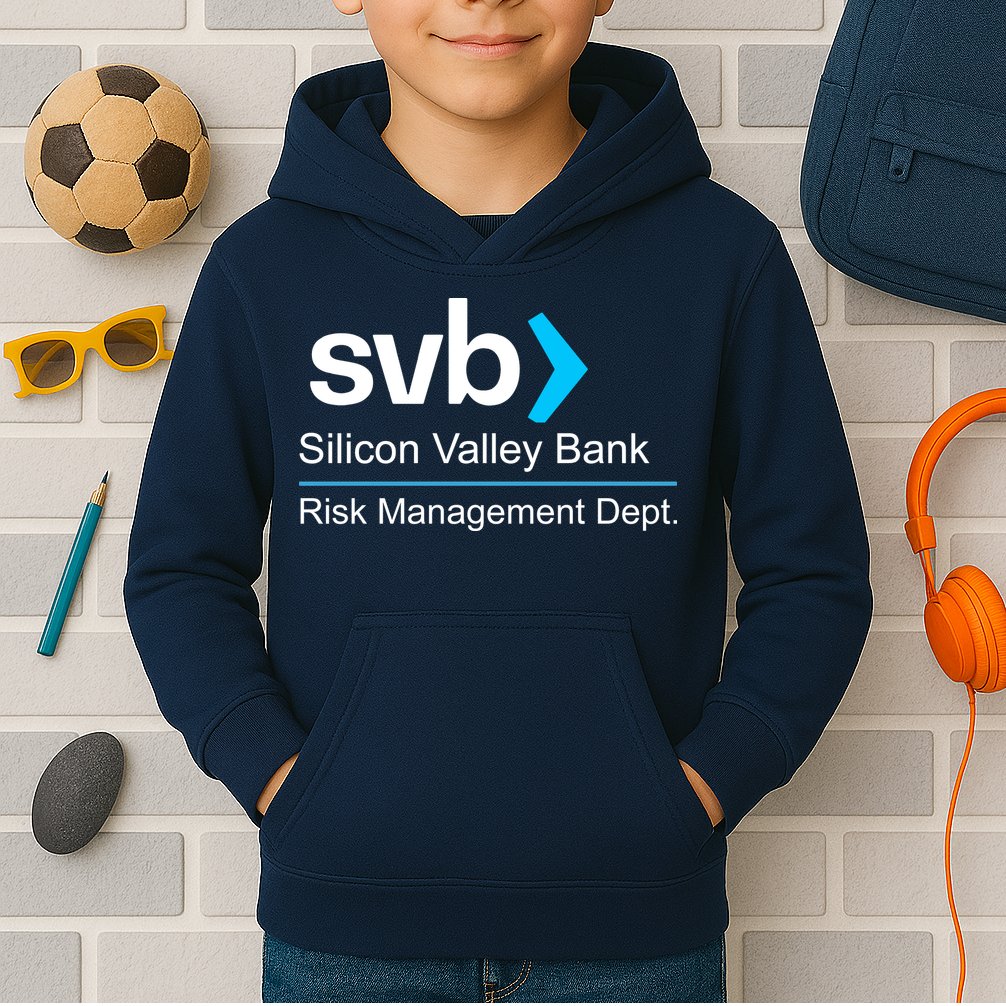 Svb Silicon Valley Bank Risk Management Dept Kids Hoodie