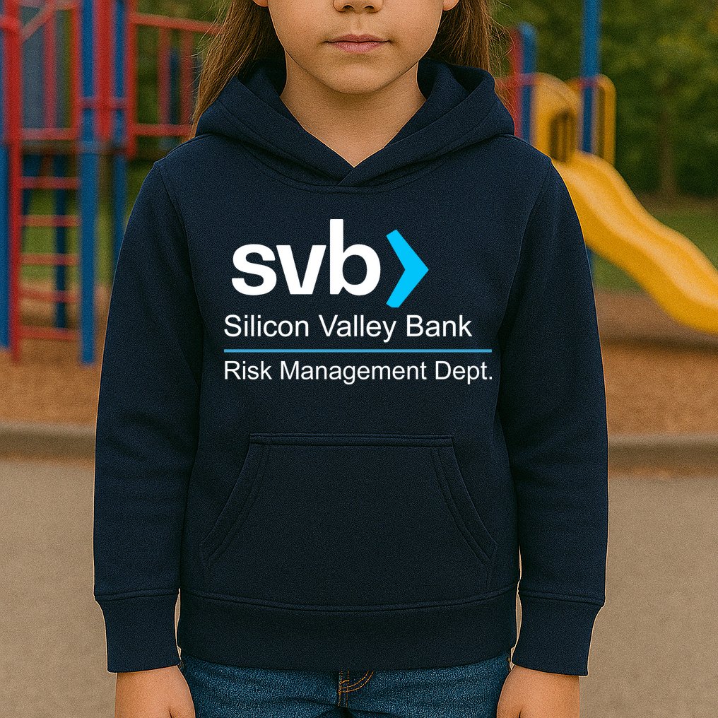 Svb Silicon Valley Bank Risk Management Dept Kids Hoodie