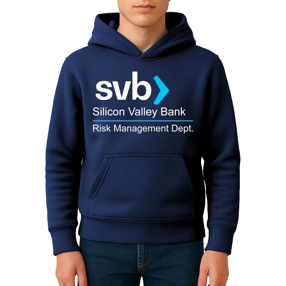 Svb Silicon Valley Bank Risk Management Dept Kids Hoodie