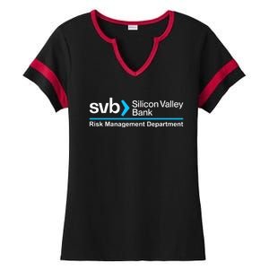 SVB Silicon Valley Bank Risk Management Department Ladies Halftime Notch Neck Tee