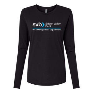 SVB Silicon Valley Bank Risk Management Department Womens Cotton Relaxed Long Sleeve T-Shirt