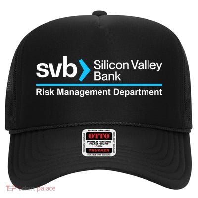 SVB Silicon Valley Bank Risk Management Department High Crown Mesh Back Trucker Hat