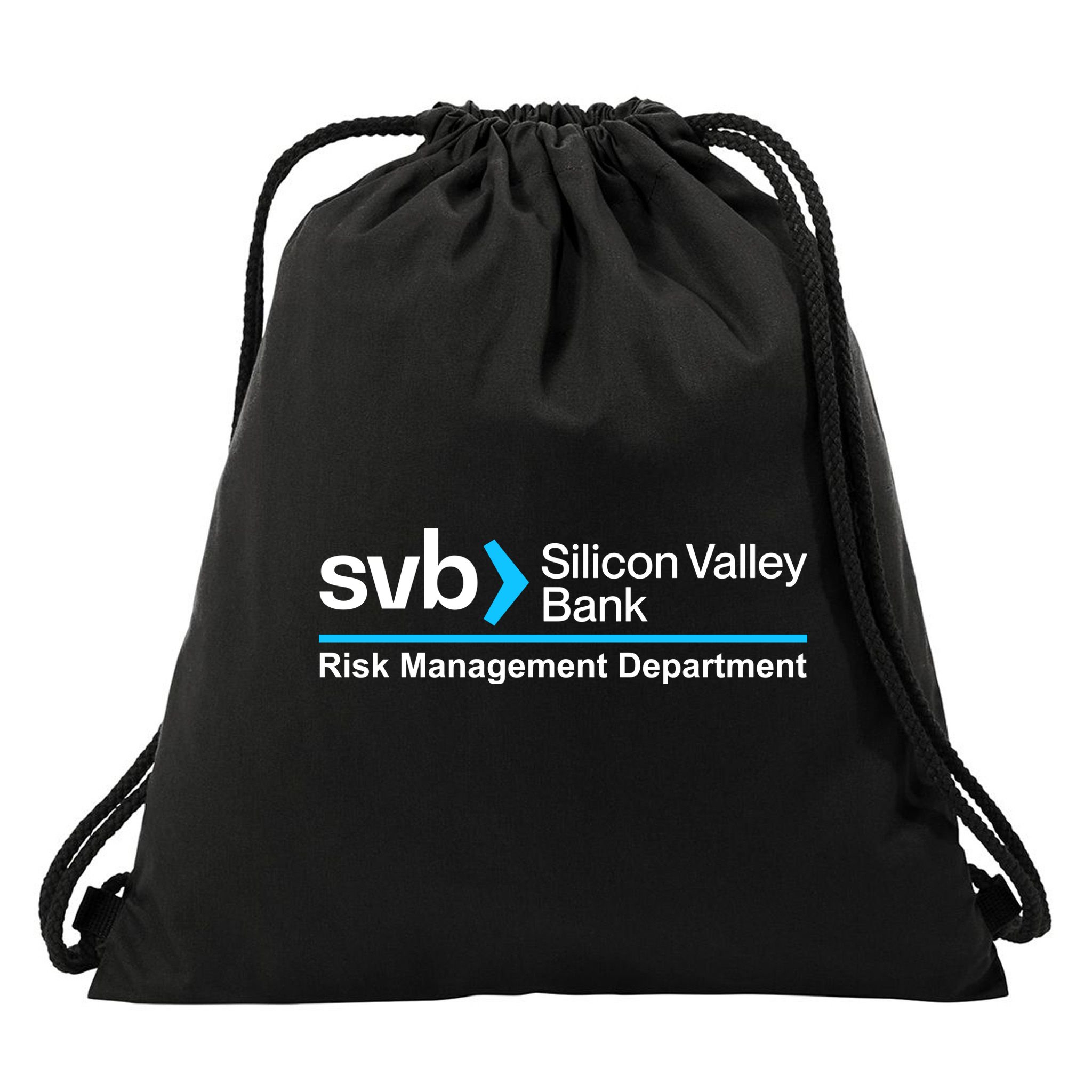 SVB Silicon Valley Bank Risk Management Department Drawstring Bag